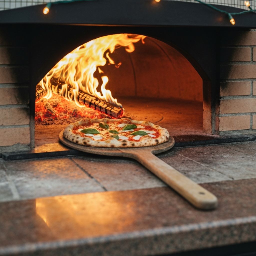 Wood-fired pizza oven